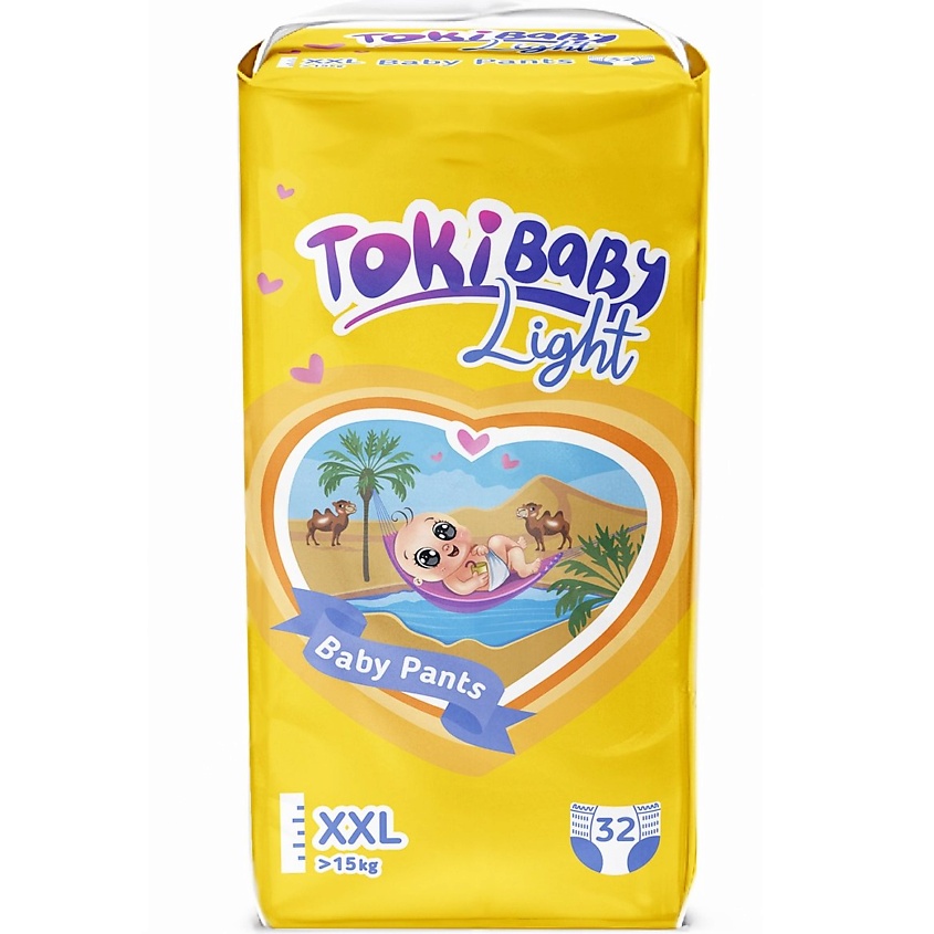 Изображение товара TOKIBABY Подгузники - трусики XXL, 32 шт.