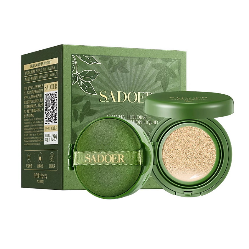 Изображение товара SADOER Тональная основа под макияж с экстрактом матча, Слоновая кость