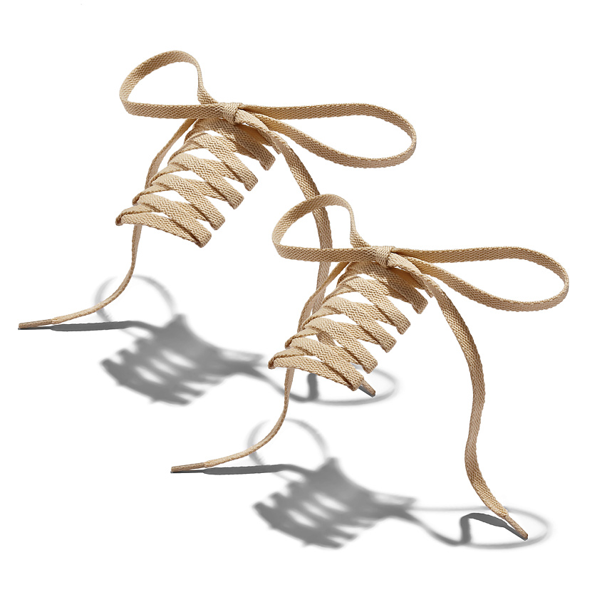 Изображение товара Шнурки NOTHING BUT LOVE Кэрри бежевые плетеные для обуви