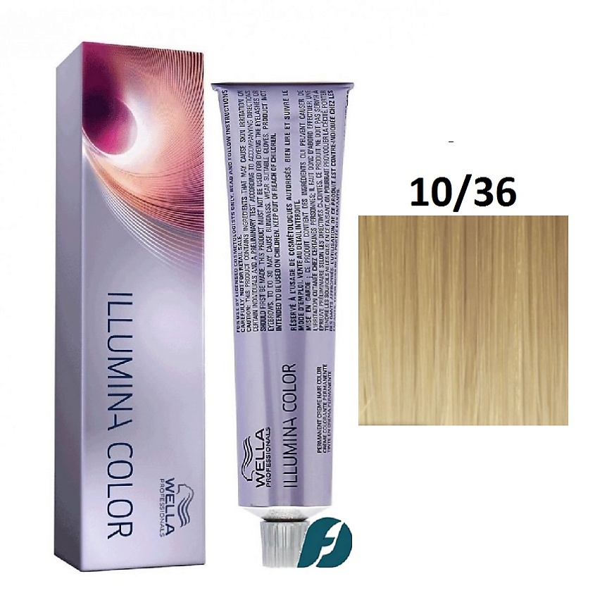 Изображение товара Крем-краска для волос Wella Professionals Illumina Color Me+ 10/36 яркий блонд
