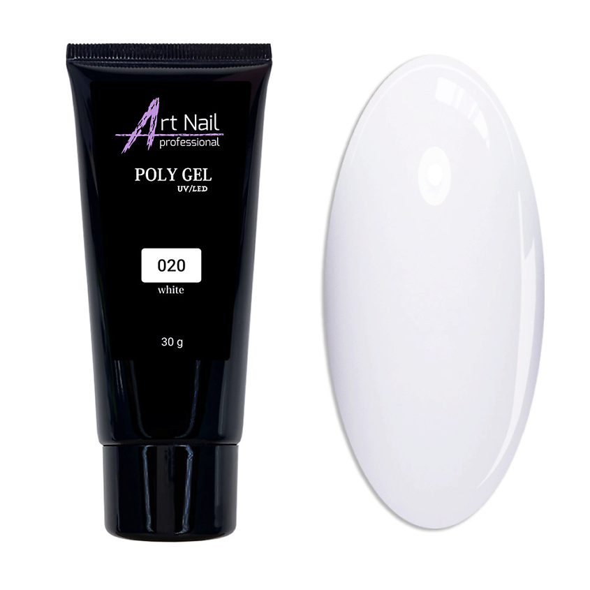 Изображение товара ART NAIL PROFESSIONAL Полигель Poly Gel 020 прозрачный 30 г для моделирования ногтей