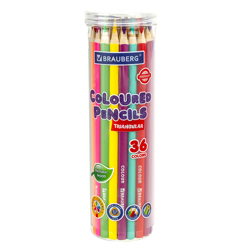 Изображение товара Color цветные карандаши PREMIUM эфект насыщенных ярких оттенков DURABLE