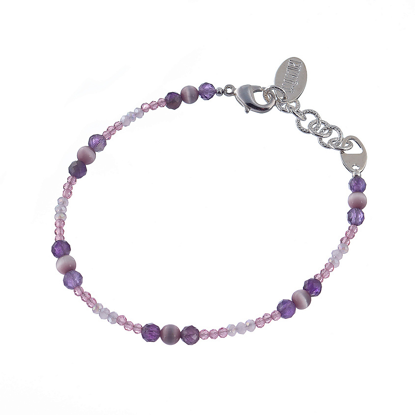 Изображение товара Браслет LANZEROTTI Monroe с аметистом и кошачьим глазом женский украшение