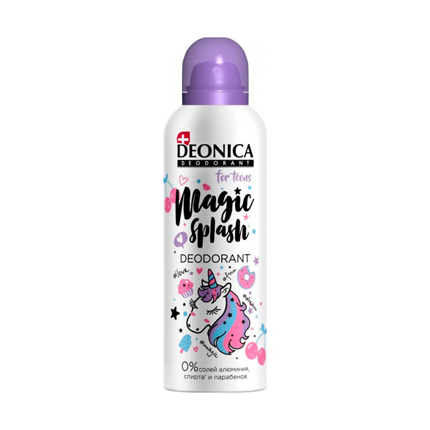 Изображение товара DEONICA Антиперспирант MAGIC SPLASH FOR TEENS, 125 мл
