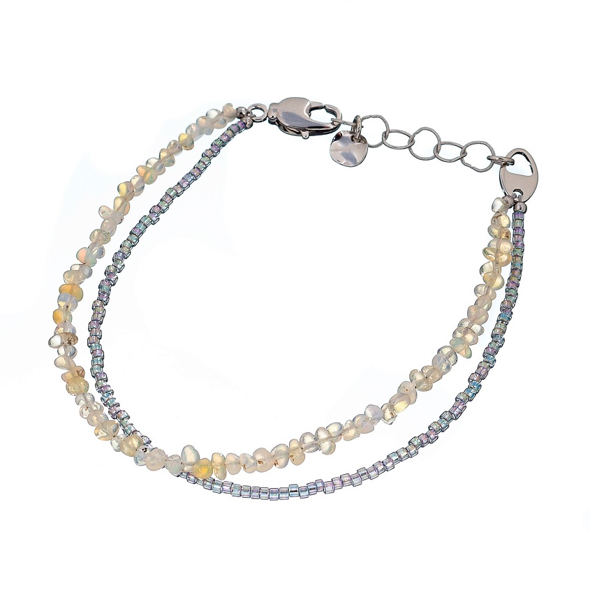 Изображение товара Браслет Ispirazione из флюорита и японского бисера от LANZEROTTI 20 размер