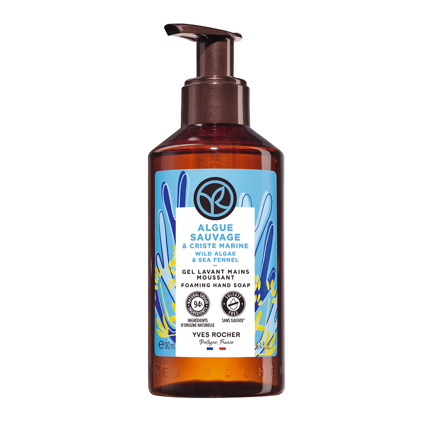 Изображение товара YVES ROCHER Жидкое мыло для рук «МОРСКИЕ ВОДОРОСЛИ & МОРСКОЙ ФЕНХЕЛЬ», 190 мл