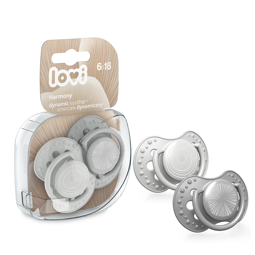 Изображение товара LOVI Пустышка силиконовая Harmony динамическая, 2 шт