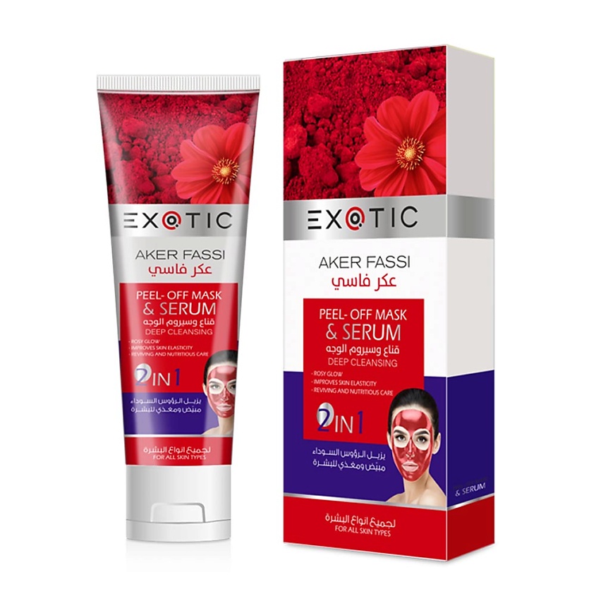 Изображение товара EXOTICMOOD Маска-плёнка и сыворотка для лица 2 в 1 с Aker Fassi, 100 мл