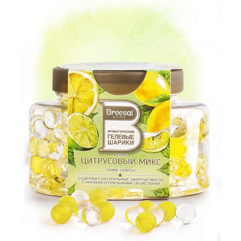 Изображение товара BREESAL Ароматические гелевые шарики Цитрусовый микс, 160 г