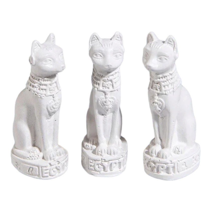 Изображение товара MAGIC MAKERS Набор статуэток кошки египет мини - стильный декор для подарка