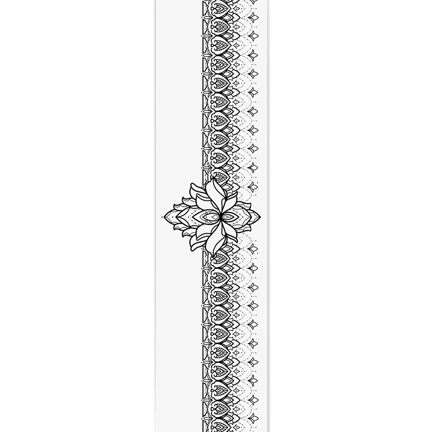 Изображение товара PRINT FACTORY Временная переводная татуировка Орнамент Лотос, 1 шт.