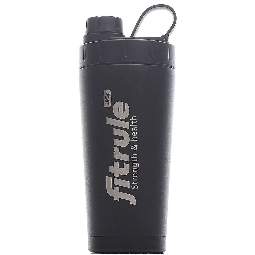 Изображение товара FITRULE Шейкер Twist алюминиевый с крышкой, 700мл, Черный