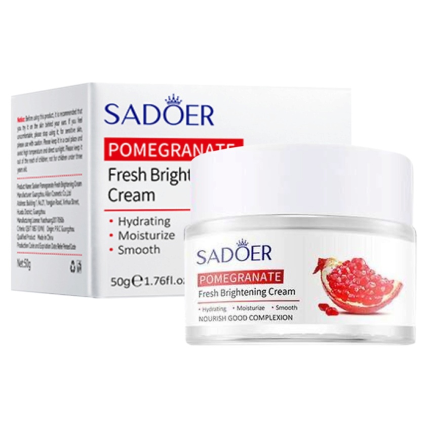 Изображение товара SADOER Крем для лица освежающий и увлажняющий с экстрактом граната, 50 гр