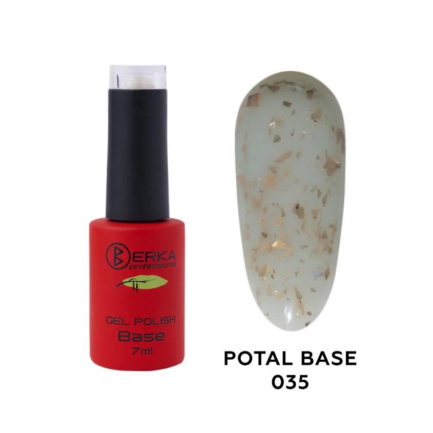 Изображение товара BERKA Базовое покрытие для гель-лака с поталью, Potal Base 035