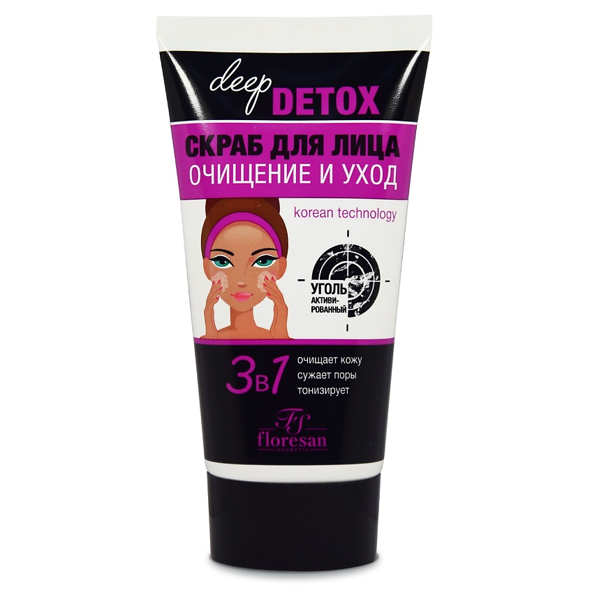 Изображение товара FLORESAN Скраб для лица Очищение и уход, 150 мл