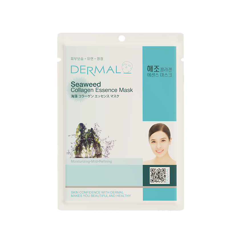 Изображение товара DERMAL Тканевая маска с водорослями и коллагеном, 23 г