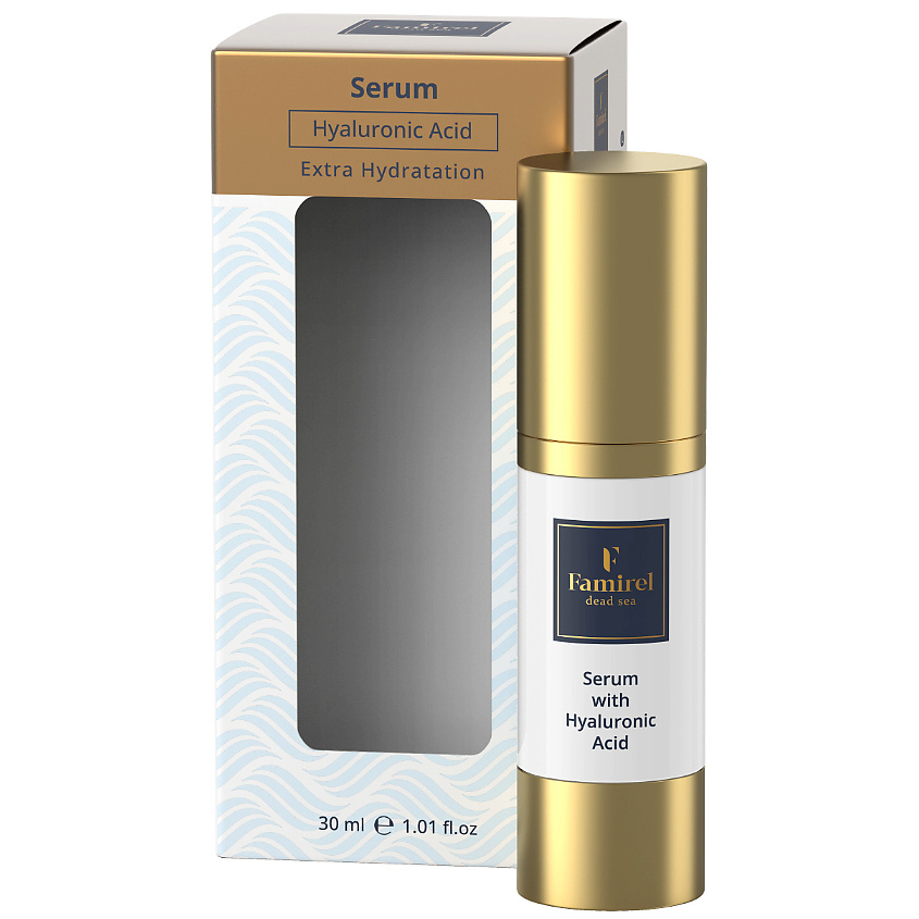 Изображение товара FAMIREL DEAD SEA Сыворотка для лица с гиалуроновой кислотой, 30 мл