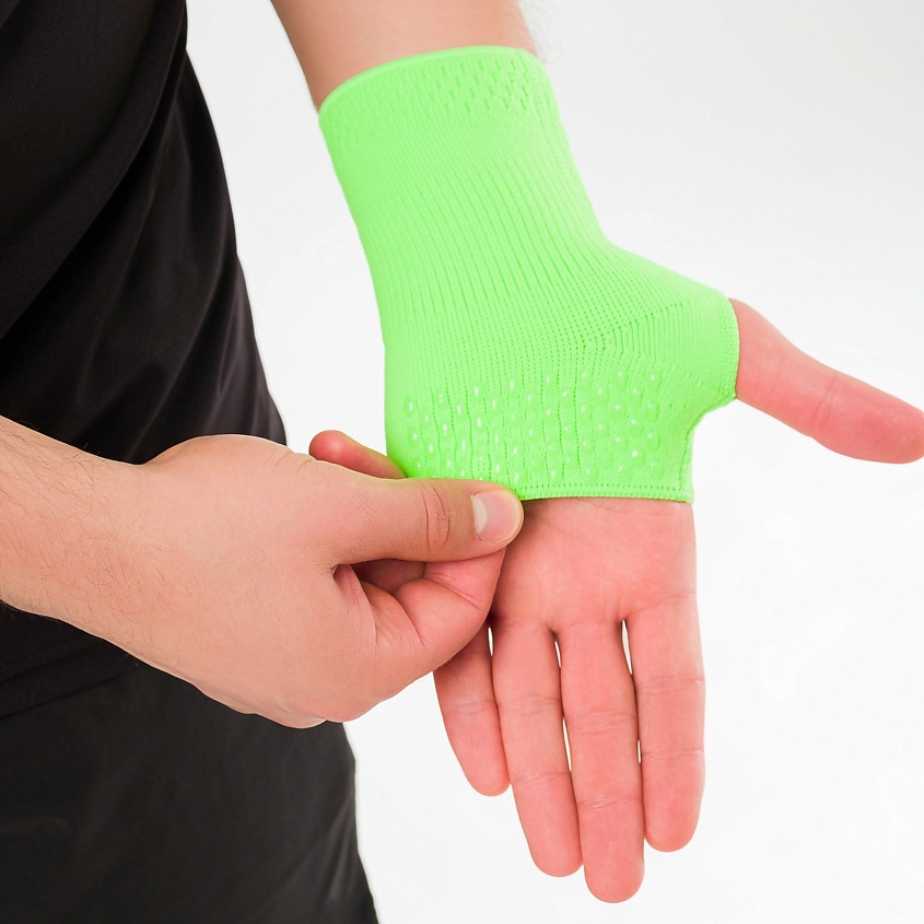 Изображение товара Гелевый эластичный напульсник HABIC для запястья, размер 3, зеленый