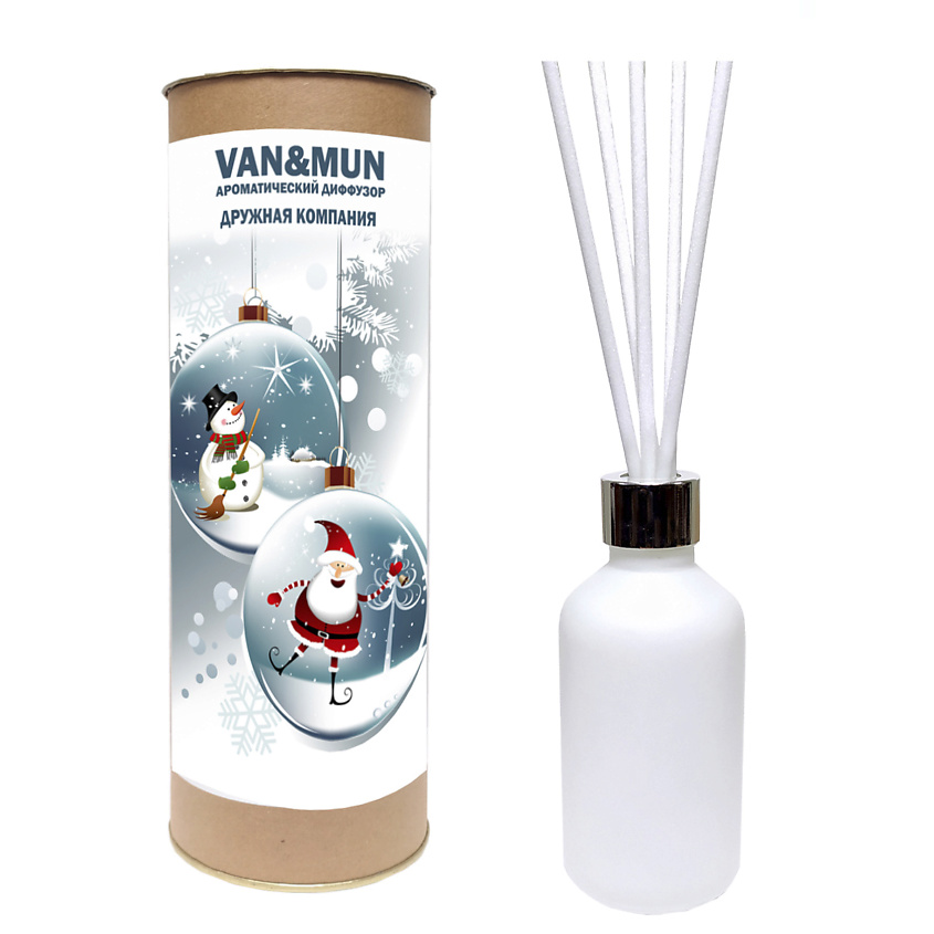 Изображение товара VAN&MUN Ароматический диффузор Дружная компания с палочками, 60 мл
