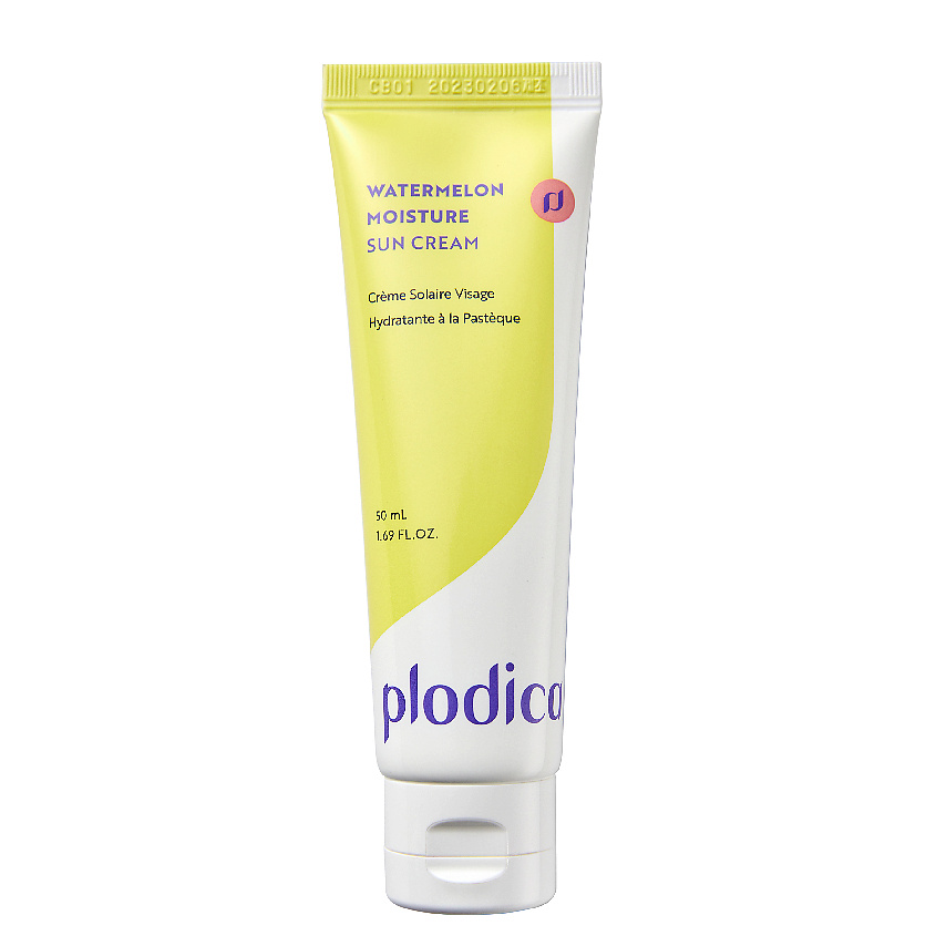 Изображение товара PLODICA Крем для лица солнцезащитный Арбуз SPF50+ PA++++ Watermelon Moisture Sun Cream, 50 мл