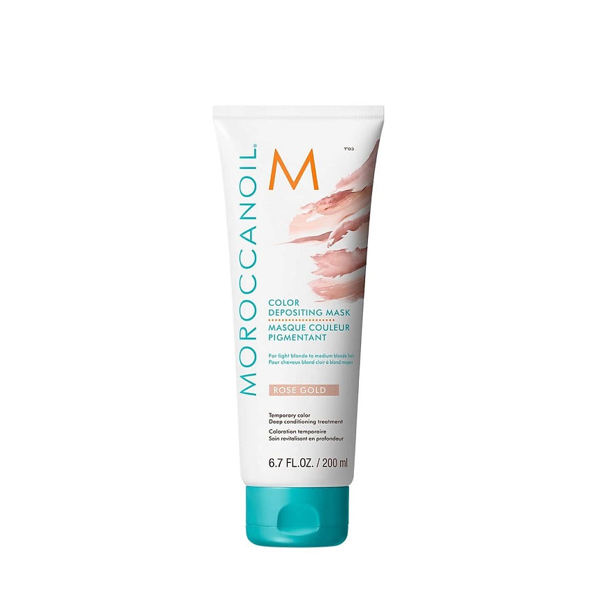 Изображение товара MOROCCANOIL Тонирующая маска для волос Color Depositing Hair Mask, Rose Gold; объем 200 мл
