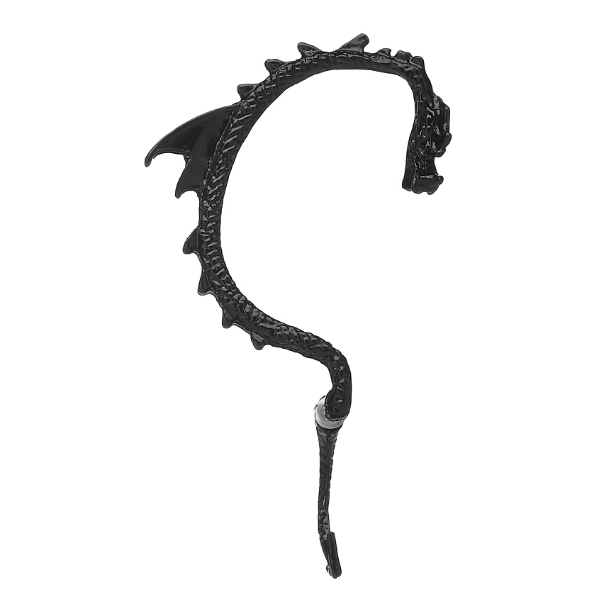 Изображение товара Серьга-кафф NOTHING BUT LOVE в виде дракона, черный