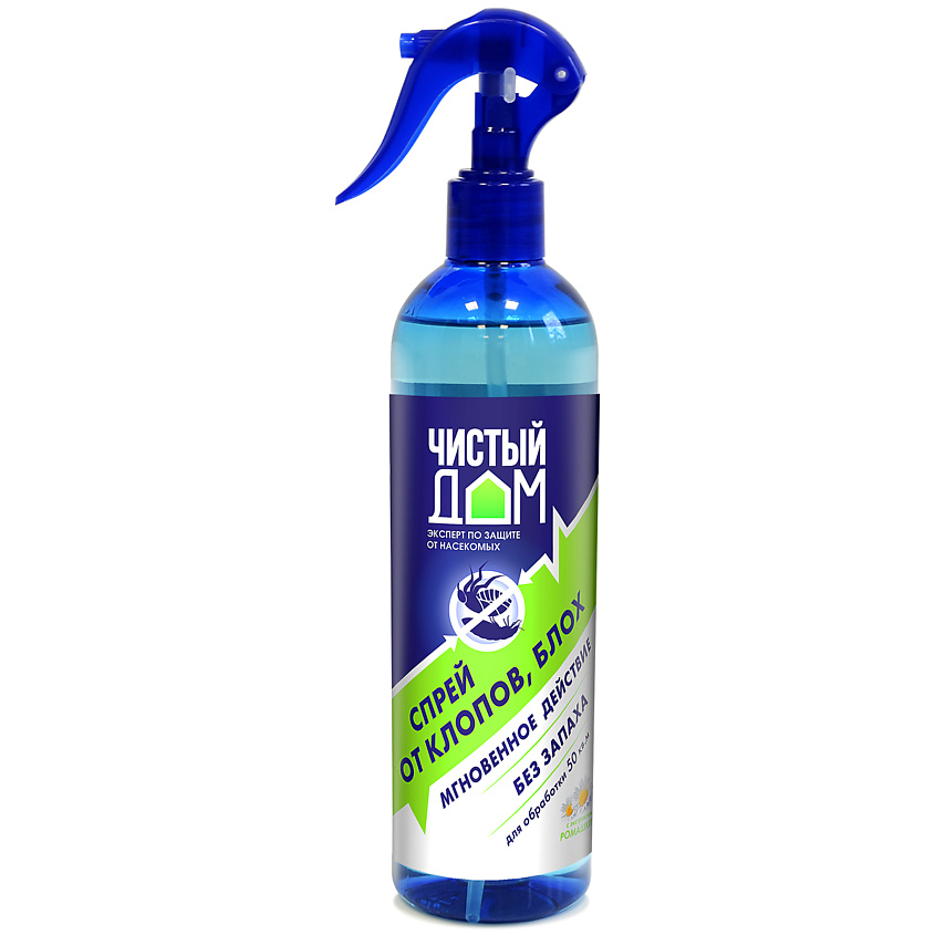 Изображение товара Чистый Дом Спрей от клопов и блох, 400 мл - быстрое уничтожение насекомых
