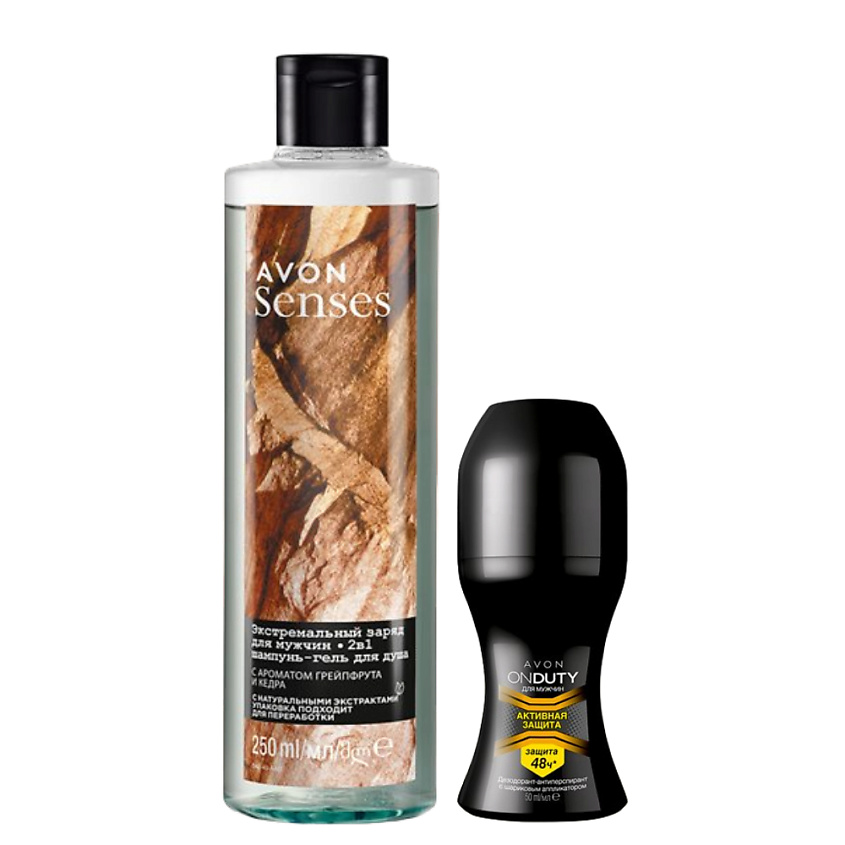 Изображение товара AVON Набор для мужчин "Экстремальный заряд", 250 мл; 50 мл