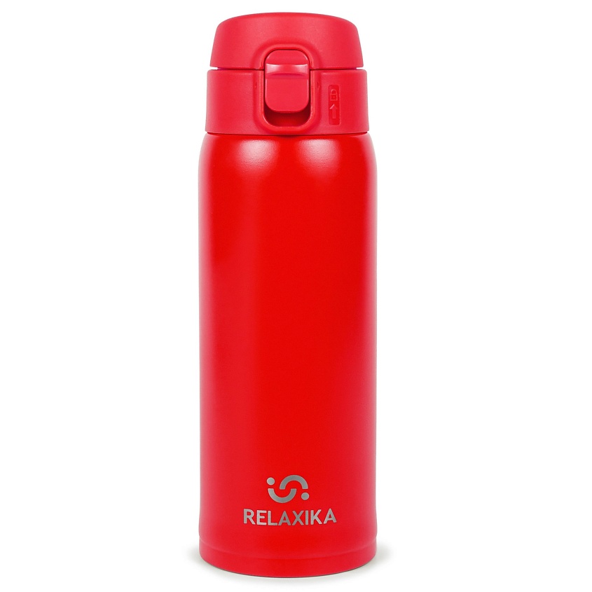 Изображение товара RELAXIKA Термокружка для кофе и чая (термос-кружка), Объем 480 мл. Цвет: красный.Размер: высота 21 см, диаметр 7 см, горлышко 4,9 см.