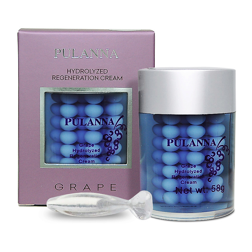 Изображение товара PULANNA Увлажняющий крем для лица с виноградом и гиалуроновой кислотой, 58 мл