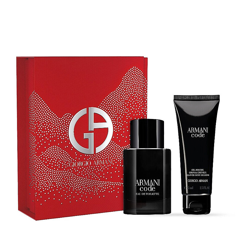Изображение товара GIORGIO ARMANI Набор Armani Code Eau de Toilette: Туалетная вода + Парфюмированный гель-шампунь, 50 мл + 75 мл