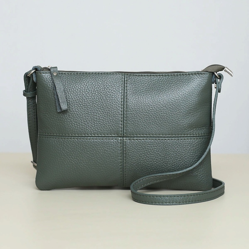 Изображение товара Клатч женский из натуральной кожи AKTORRIS зеленого цвета