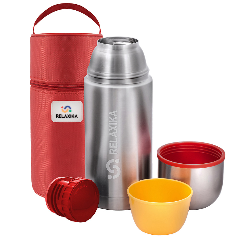 Изображение товара Русский металлический термос RELAXIKA 750 мл с чашкой и длительным удержанием температуры