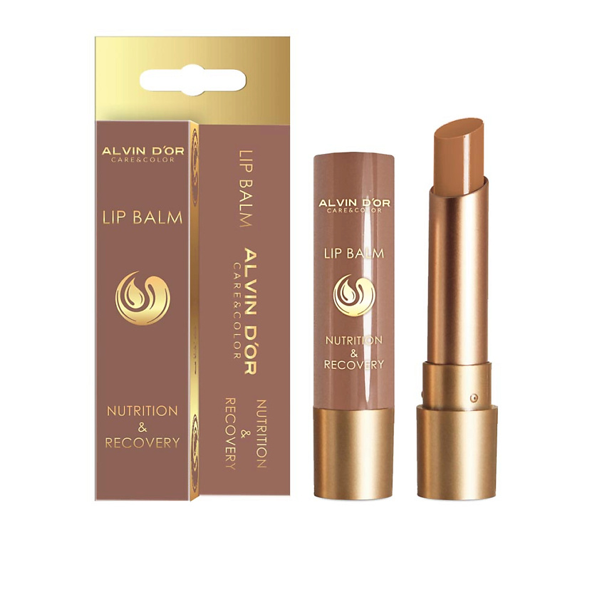 Изображение товара ALVIN D’OR Бальзам для губ "NUTRITION & RECOVERY", 04 Шоколадный мусс