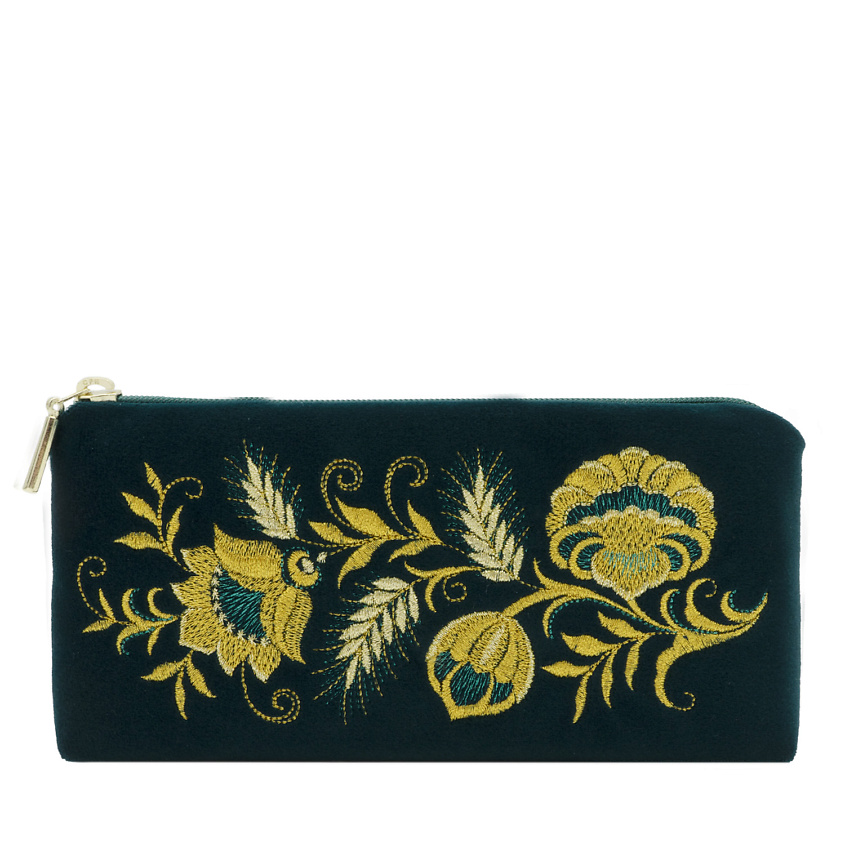 Изображение товара ТОРЖОКСКИЕ ЗОЛОТОШВЕИ Очечник бархатный Мод 249-1 Рис 736, Голубой