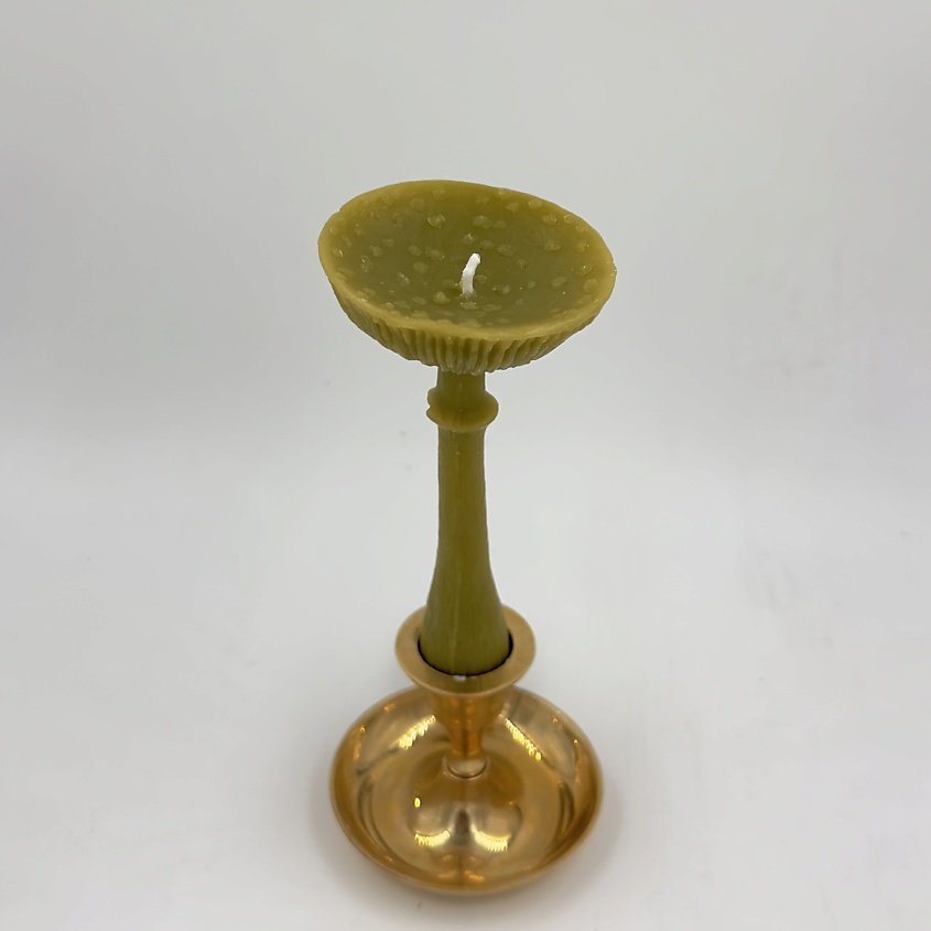 Изображение товара Уникальная ароматическая свеча Гриб Мухомор перезрелый цвета хаки 0.03 мл