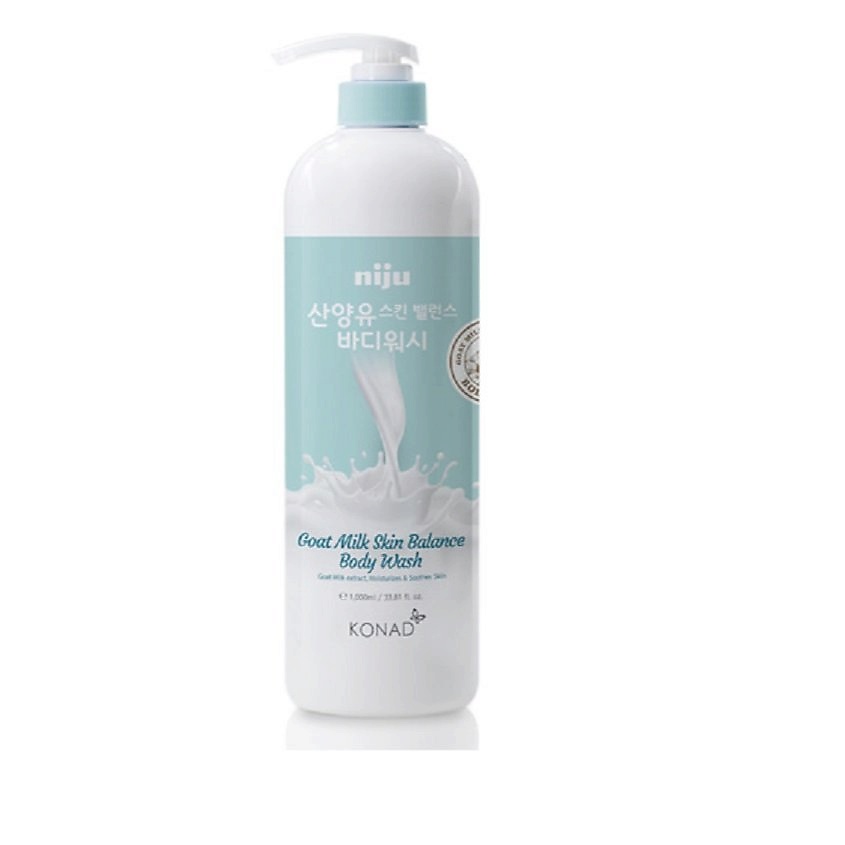 Изображение товара KONAD Niju Goat Milk Skin Balance Body Wash Гель для душа с козьим молоком, 1000 мл