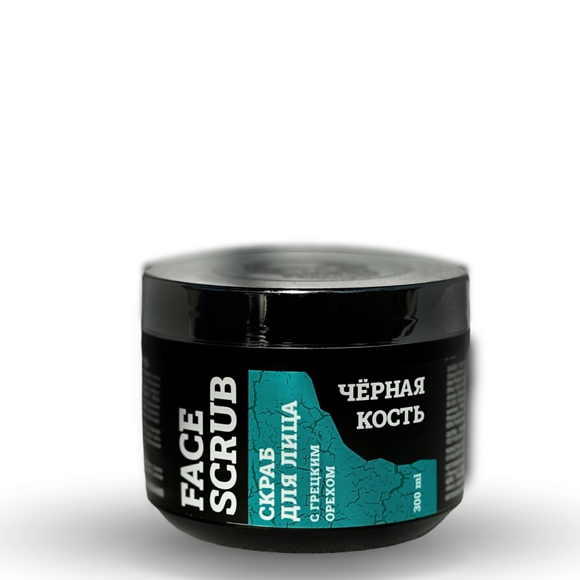 Изображение товара ЧЁРНАЯ КОСТЬ Скраб для лица с бамбуковым углем, 300 мл