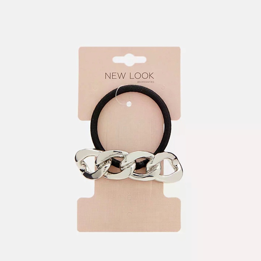 Изображение товара Резинка для волос NEW LOOK NL серебряная мягкая и прочная для женщин