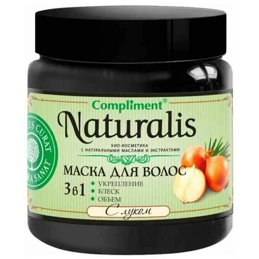 Изображение товара COMPLIMENT Маска для волос с луком Укрепление блеск и объём, 500 мл