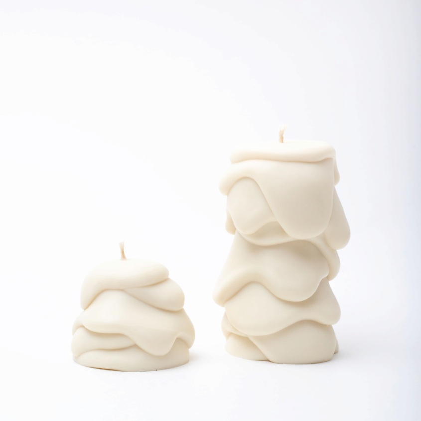 Изображение товара BYGY BY GOLUBOVSKAYA YAKANINA Набор декоративных свечей, Белый