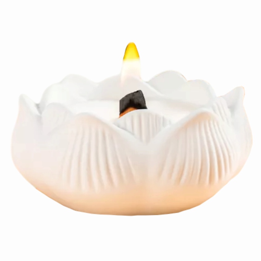 Изображение товара SHE STYLE Арома свеча Сочный персик в подсвечнике из гипса для декора дома, 1 шт