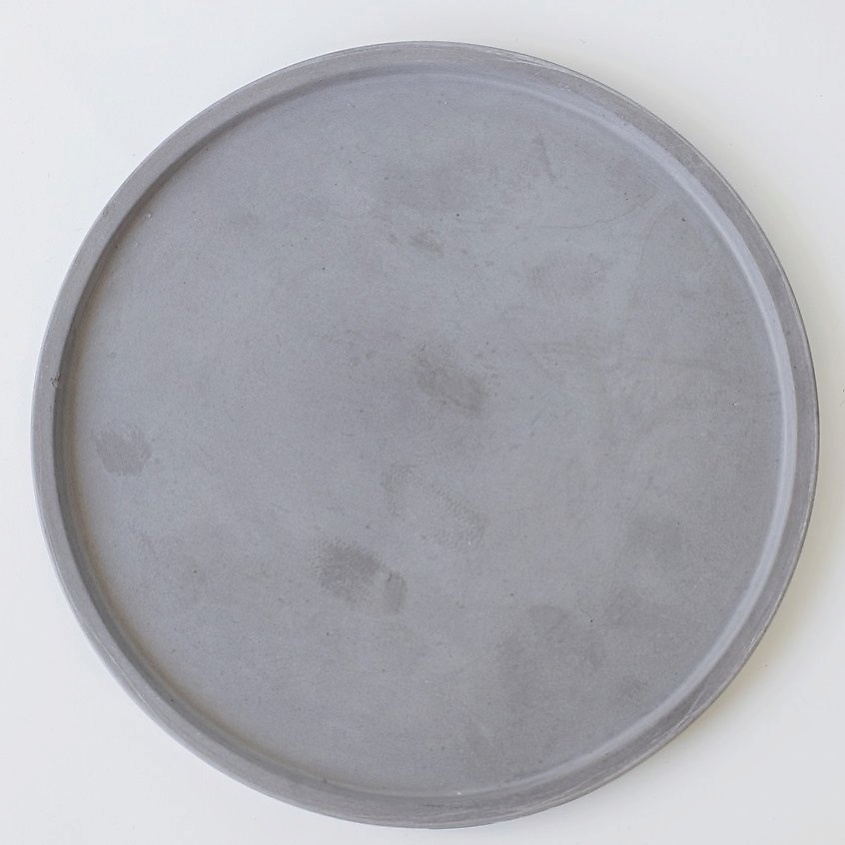 Изображение товара Декоративный круглый поднос из гипса с фетровыми накладками ROKKYHOME 16x16 см