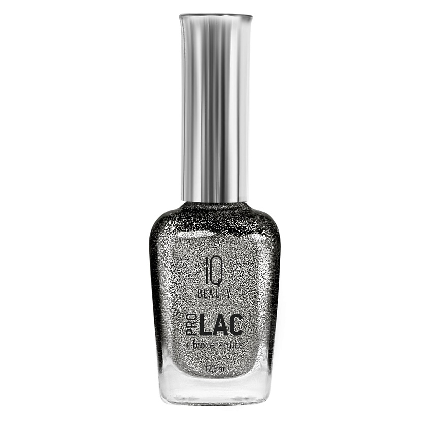 Изображение товара IQ BEAUTY Лак для ногтей укрепляющий с биокерамикой PROLAC+bioceramics, 121 Dazzling graphite