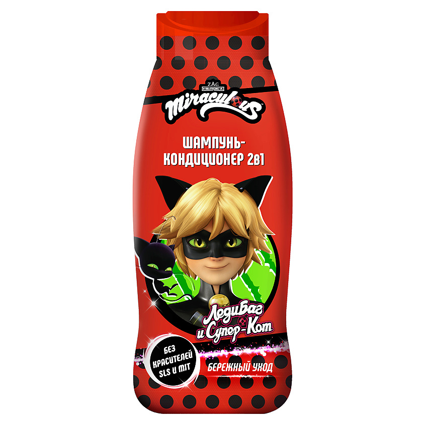 Изображение товара MIRACULOUS Шампунь-кондиционер детский 2в1 Супер Кот, 400 мл