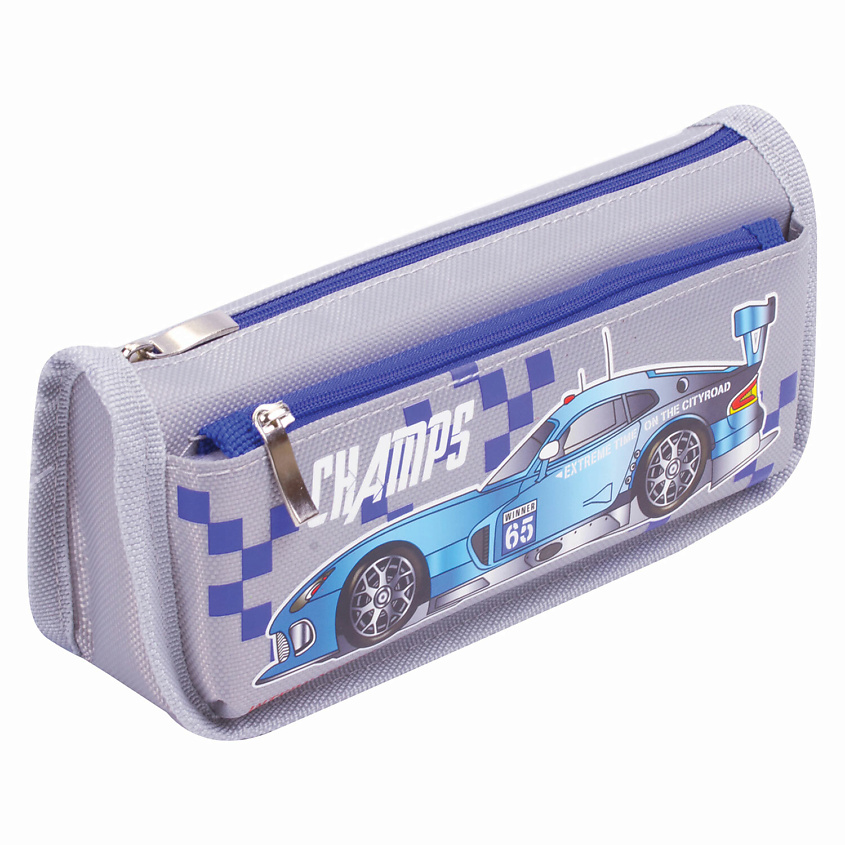 Изображение товара ЮНЛАНДИЯ Пенал для мальчиков "Машина", Серый