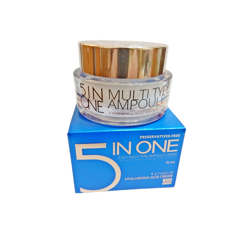 Изображение товара ECO BRANCH Крем с гиалуроновой кислотой 5 в 1 для лица 70 мл