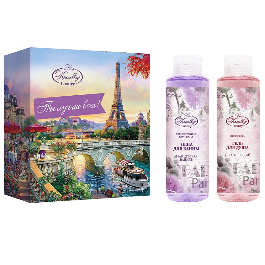 Изображение товара Подарочный набор для ванны и душа LISS KROULLY WN-2406 Французская ваниль 2х260 мл
