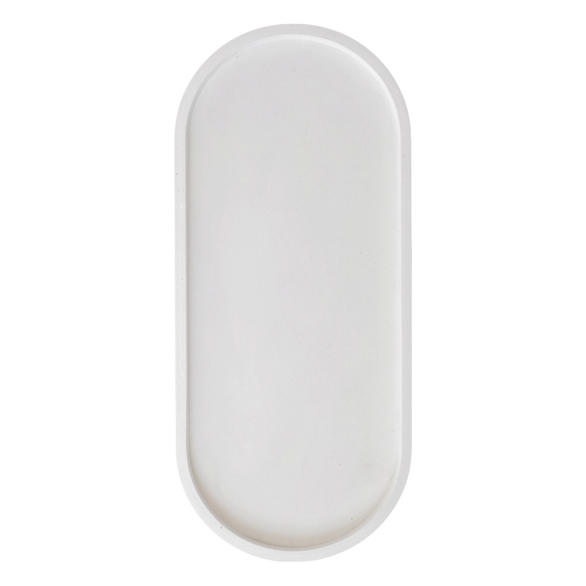 Изображение товара ROKKYHOME Поднос овальный декоративный, Цвет: белый.