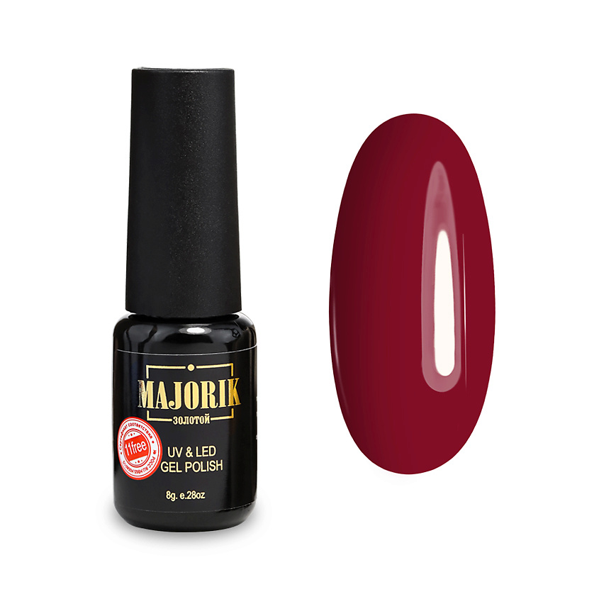 Изображение товара Гель-лак Kapsula №43 Красный от Majorik для профессионального и домашнего маникюра